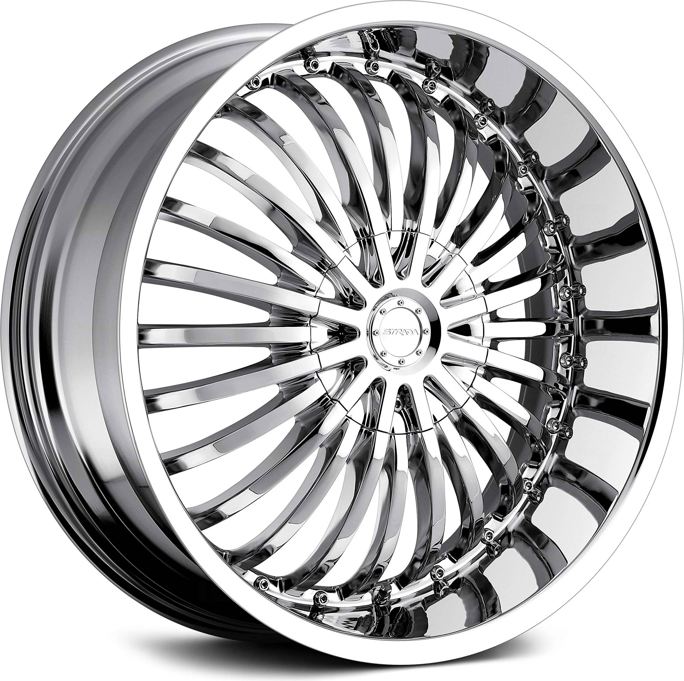 Strada Wheels SPINA Custom Wheel - 20x8, 40 Bolt Pattern, 74.1mm Rim