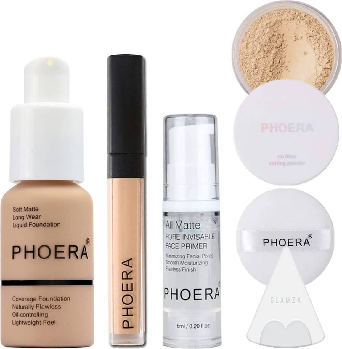 Full Coverage Makeup Set with Foundation - Nude