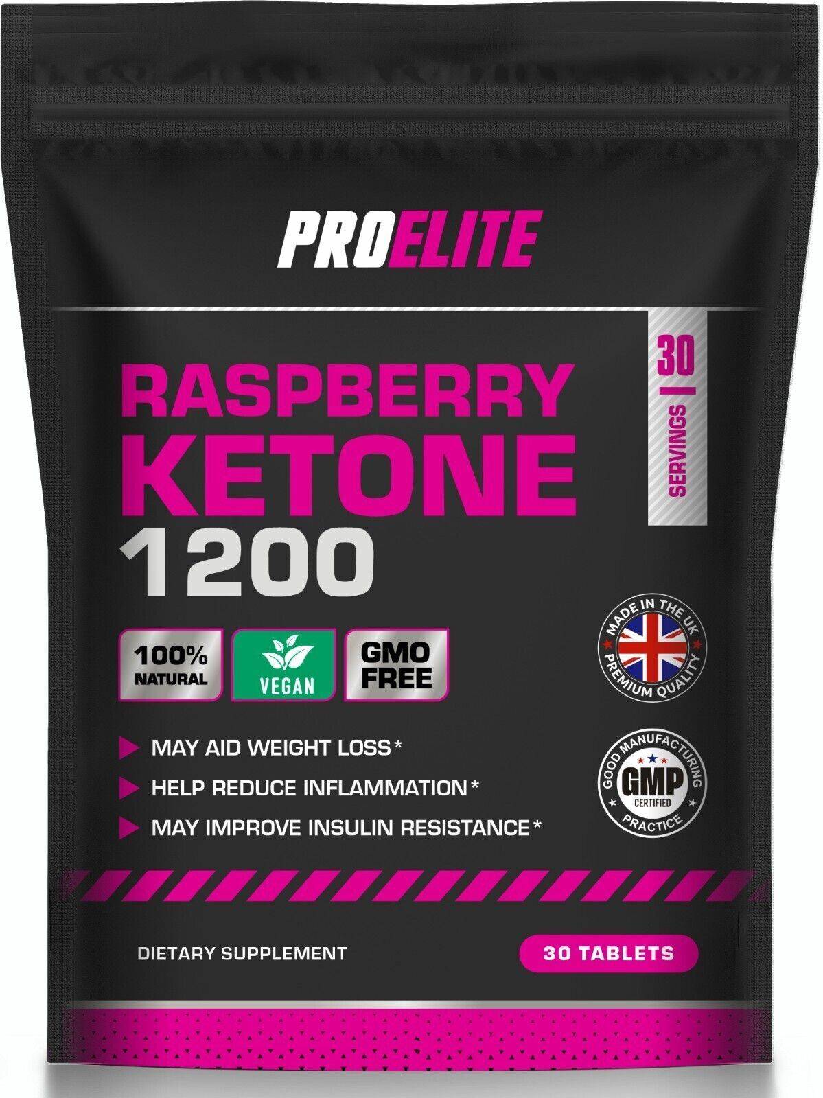 ProElite Raspberry Ketone 1200mg 30 Tablets