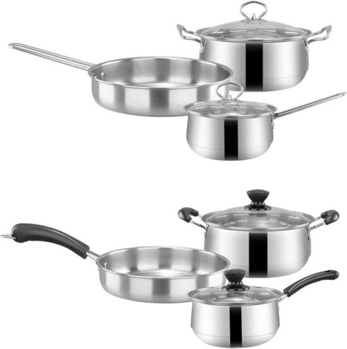 Wejoy 3 Pot Pot Milk Cookware Set