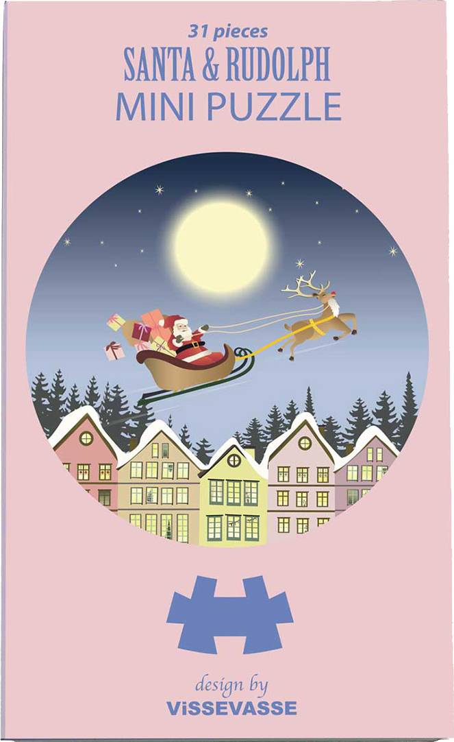 Vissevasse Santa & Rudolph Mini Puzzle