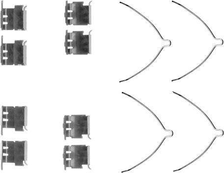 Car brake pads and disc Bosch Accessory Kit Disc Brake Pads
