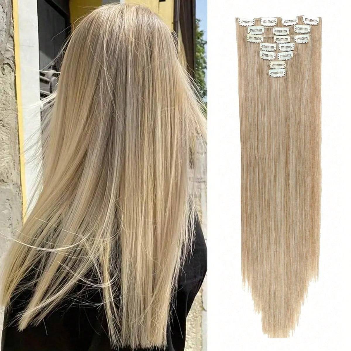 Hair extensions Shein Clip In Hair Extensions 24 Inch 7 PCS Set