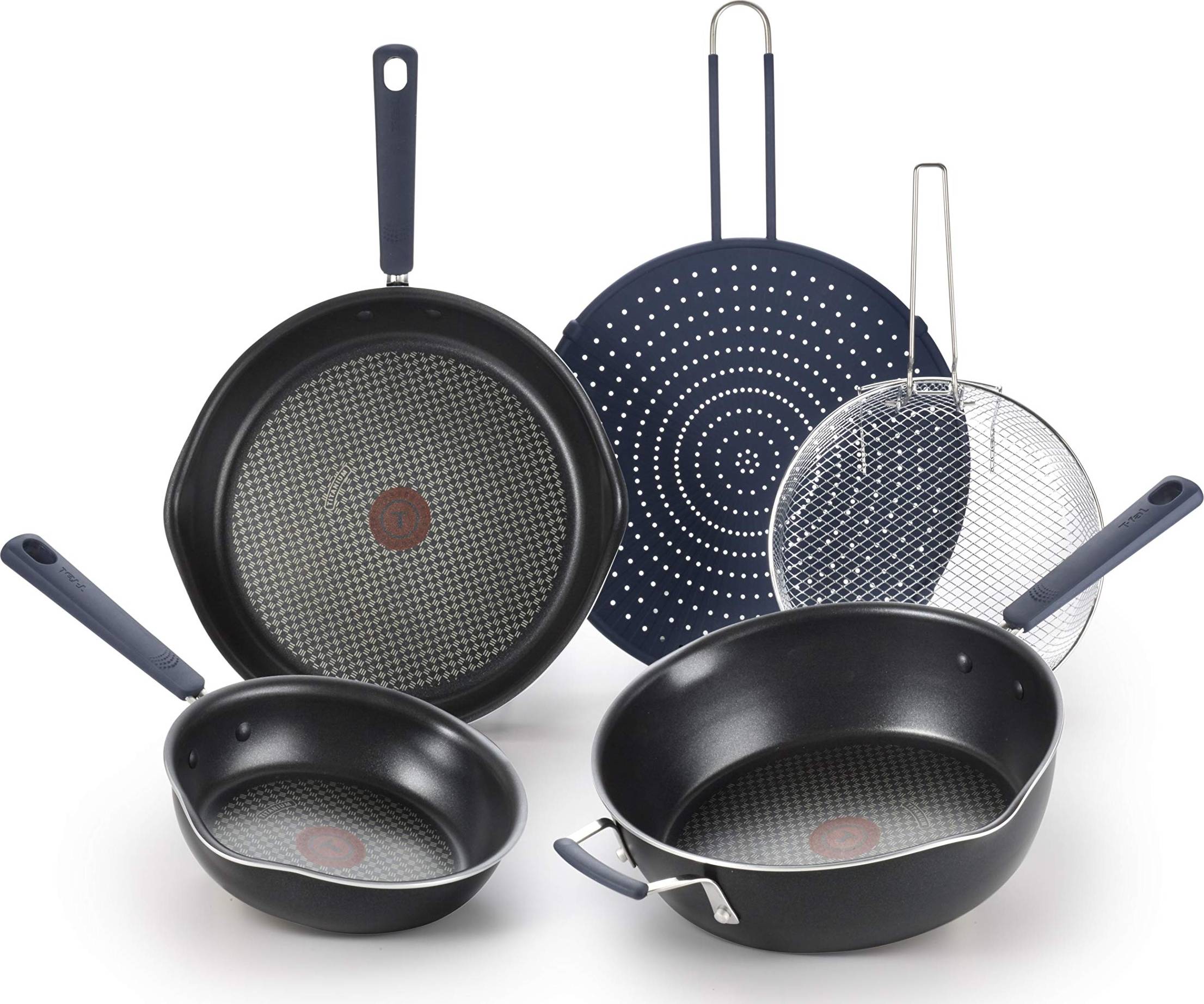 T-fal One Stackables 5 Pcs Titanium Nonstick Pan Cookware Set