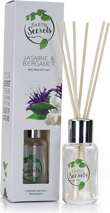 Earth Secrets Jasmine Bergamot 50ml Reed Diffuser