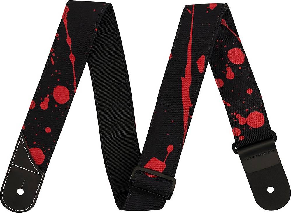 Splatter Strap, Black & Red