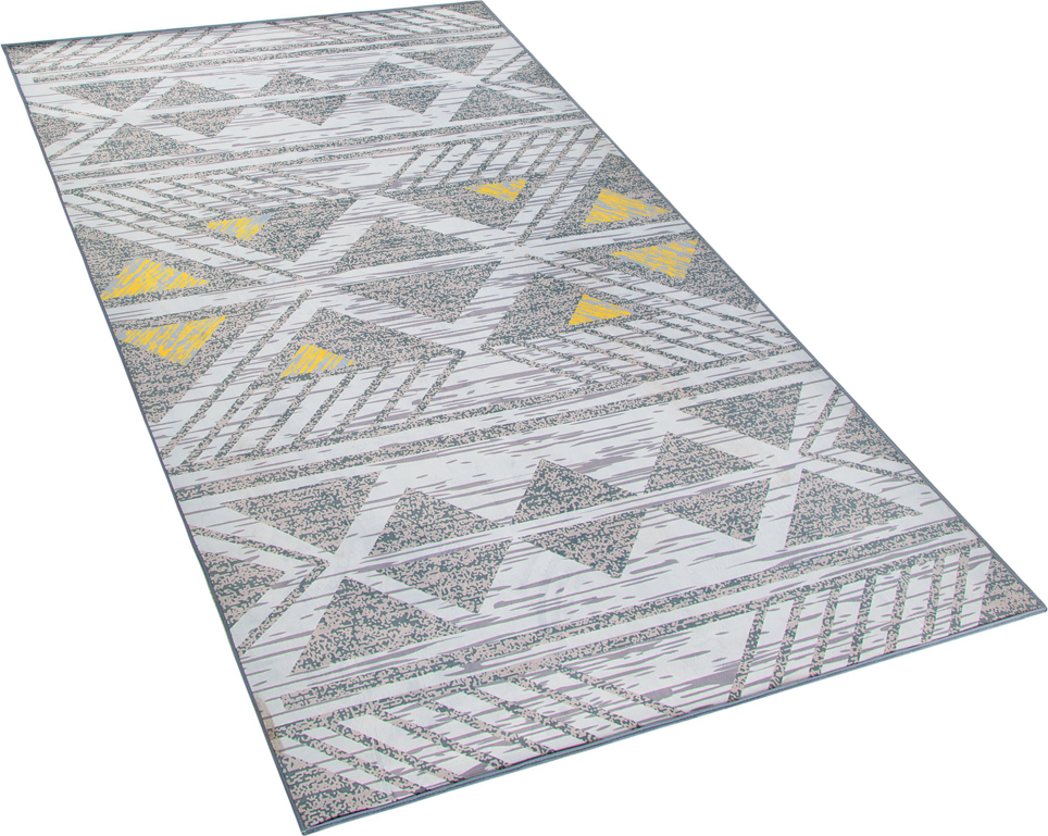 Beliani Rug 80 Yellow, Grey cm