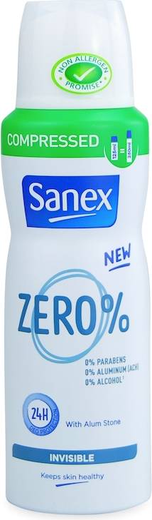 Sanex Zero% Invisible Compressed Deodorant