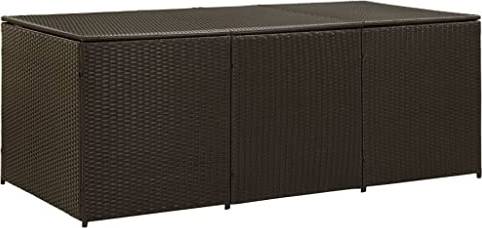 Garden storage box vidaXL Garden Storage Box Poly Rattan