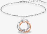 Lea Triple Intertwined Rings Bracelet - Rosa Lea