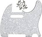 FLEOR 8 Hole TL Pickguard Scratch Plate with Pickguard Screws Set