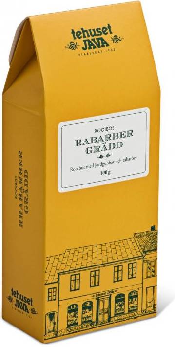Tehuset Java Rooibos Rabarber Grädd Presentförpackad 100g