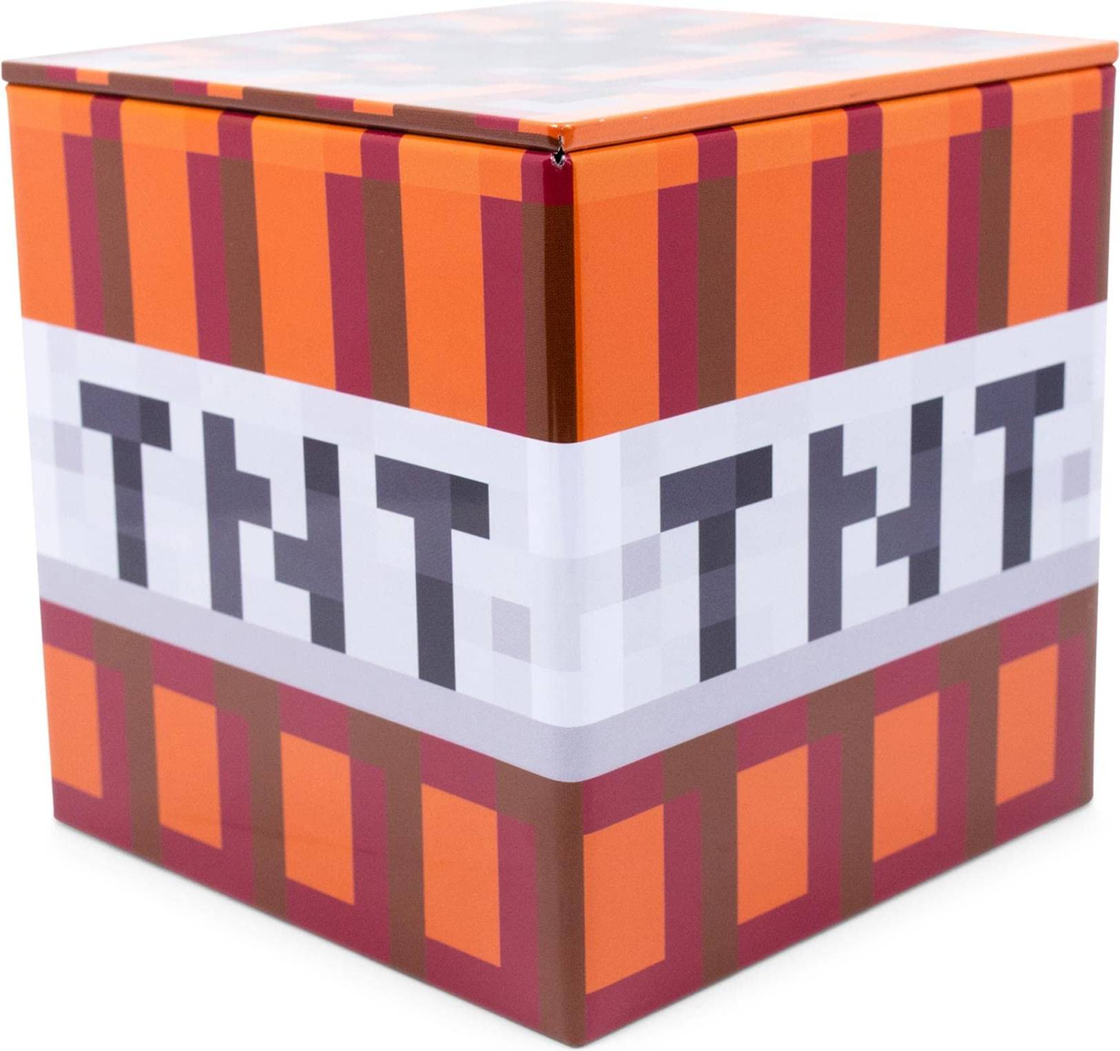 4 cube storage Minecraft Minecraft TNT 4-Inch Tin Storage Box Cube Organizer