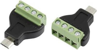 TRU Components USB Plug Screw Connection Straight Micro 31m