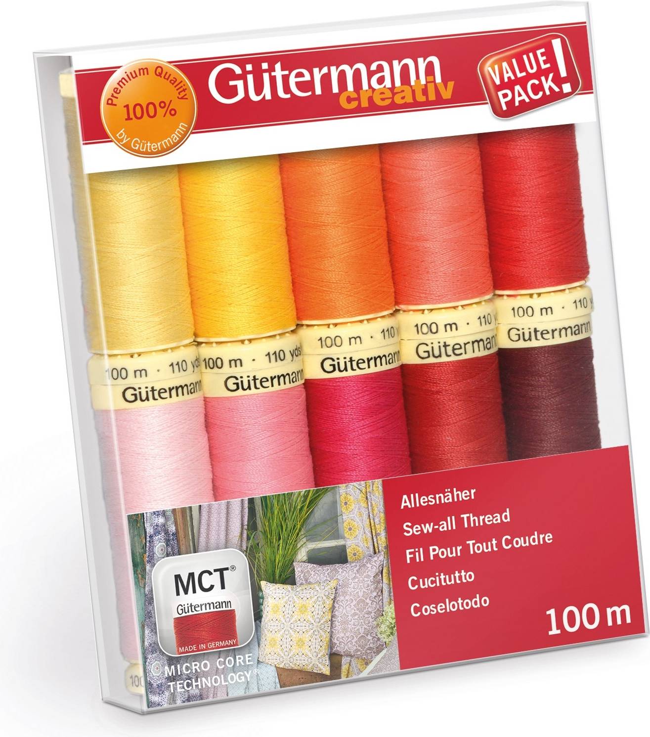 Gutermann All Thread Set Red