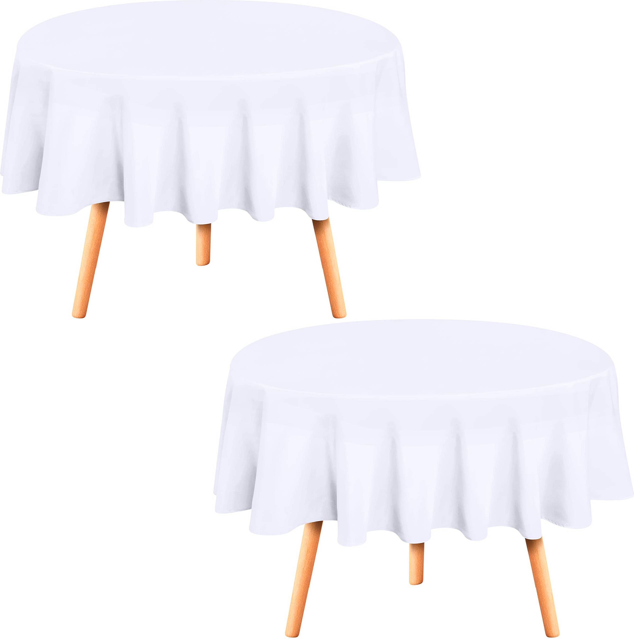 Round Table Cloth 2 Pack 90 Inches