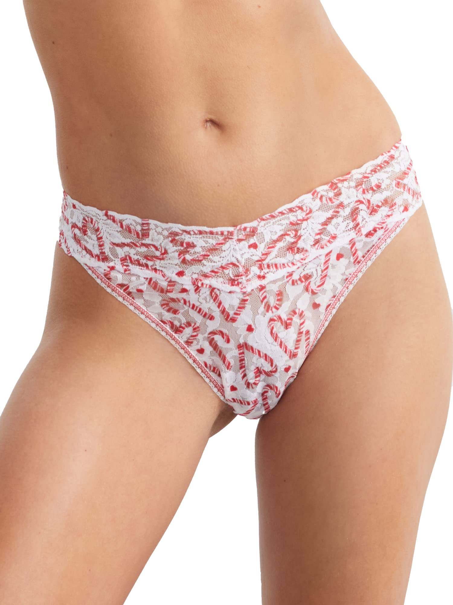 Printed Original Rise Thong White Pattern-2 One