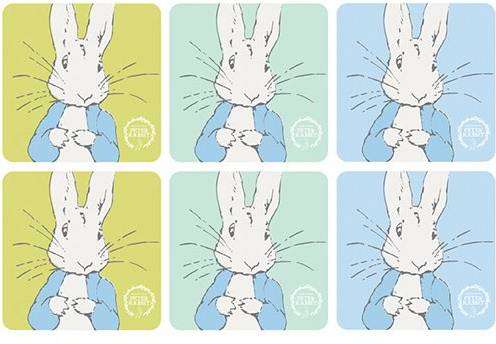 Peter Rabbit Beatrix Contemporary Coaster