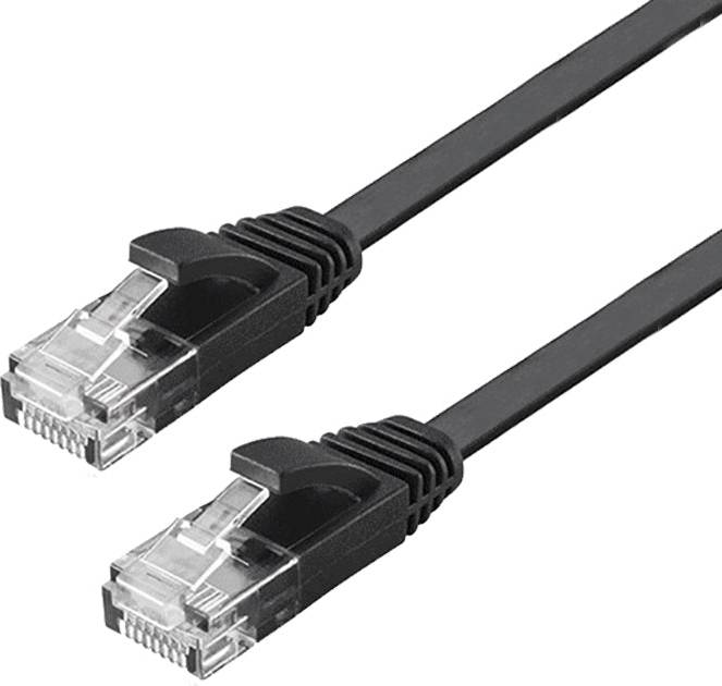 TP6F-5 Cat6 U/UTP Flat RJ45 - RJ45 M-M