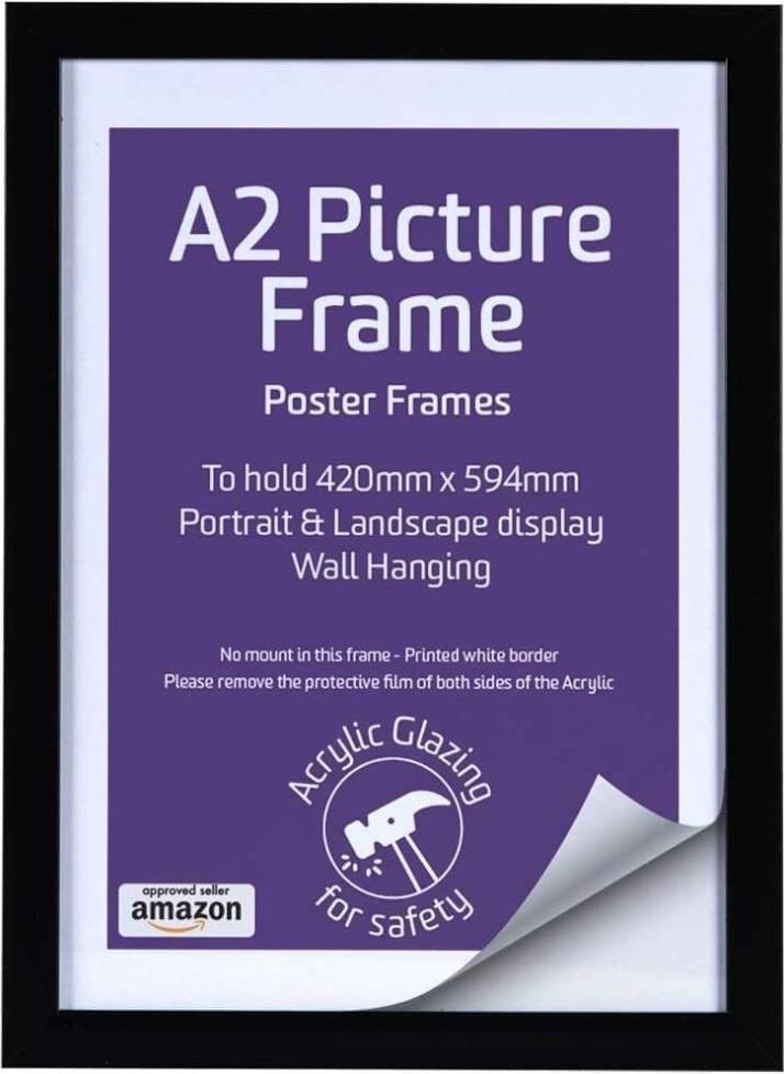 Large black picture frames A2 Picture for Photo Frame