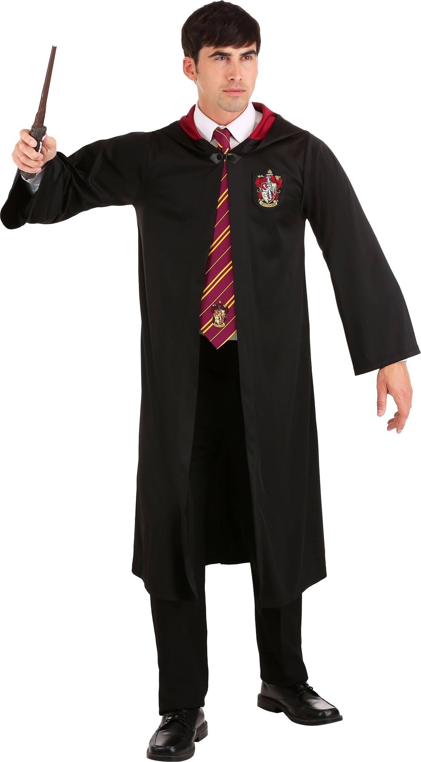 Harry potter adult costume Fancy Dress Fun Costumes Gryffindor Plus Size Adult Robe Costume - Black/Red