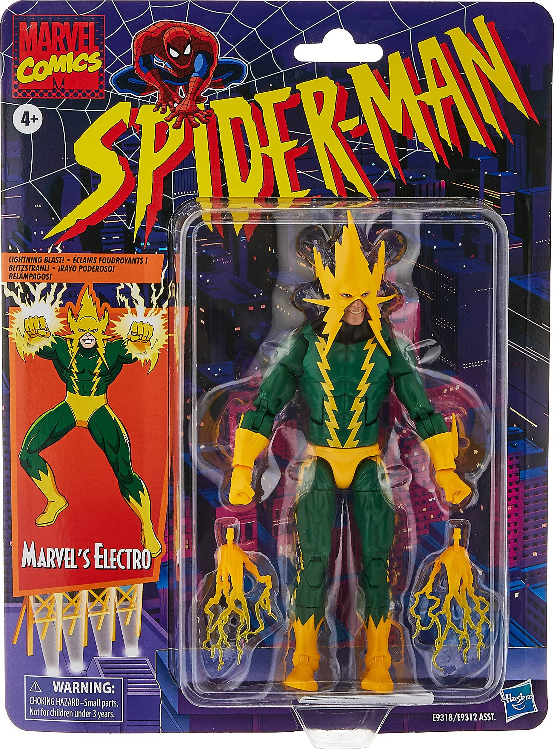 Marvel legends spider man Spider-Man Marvel Legends Retro Collection Electro 6-Inch Action Figure