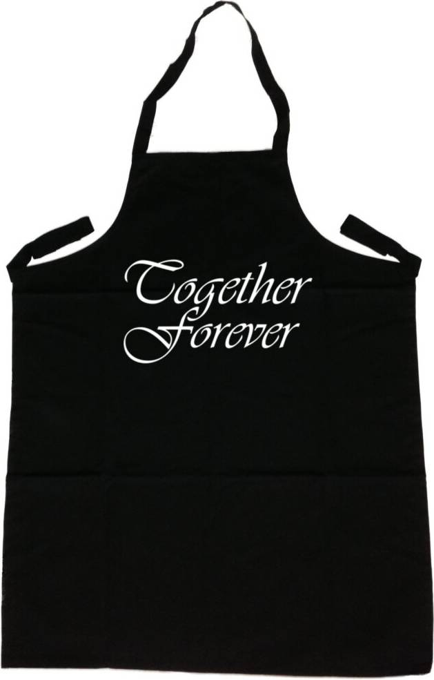 TeeTreeDesigns Together Forever Apron Black