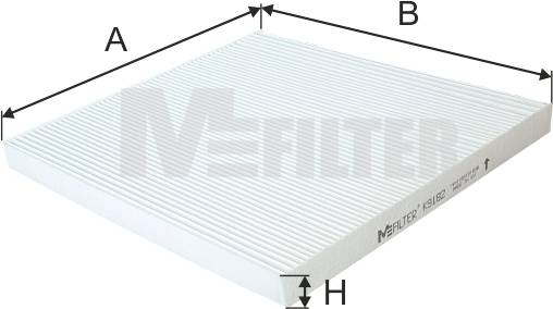 MFilter Indvendig Luft Filter K 9182