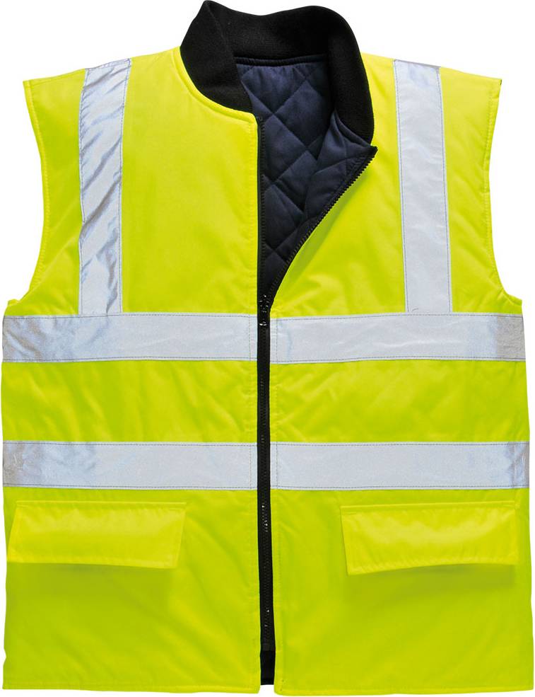 Portwest Warning Protection Reversible Vest - Yellow