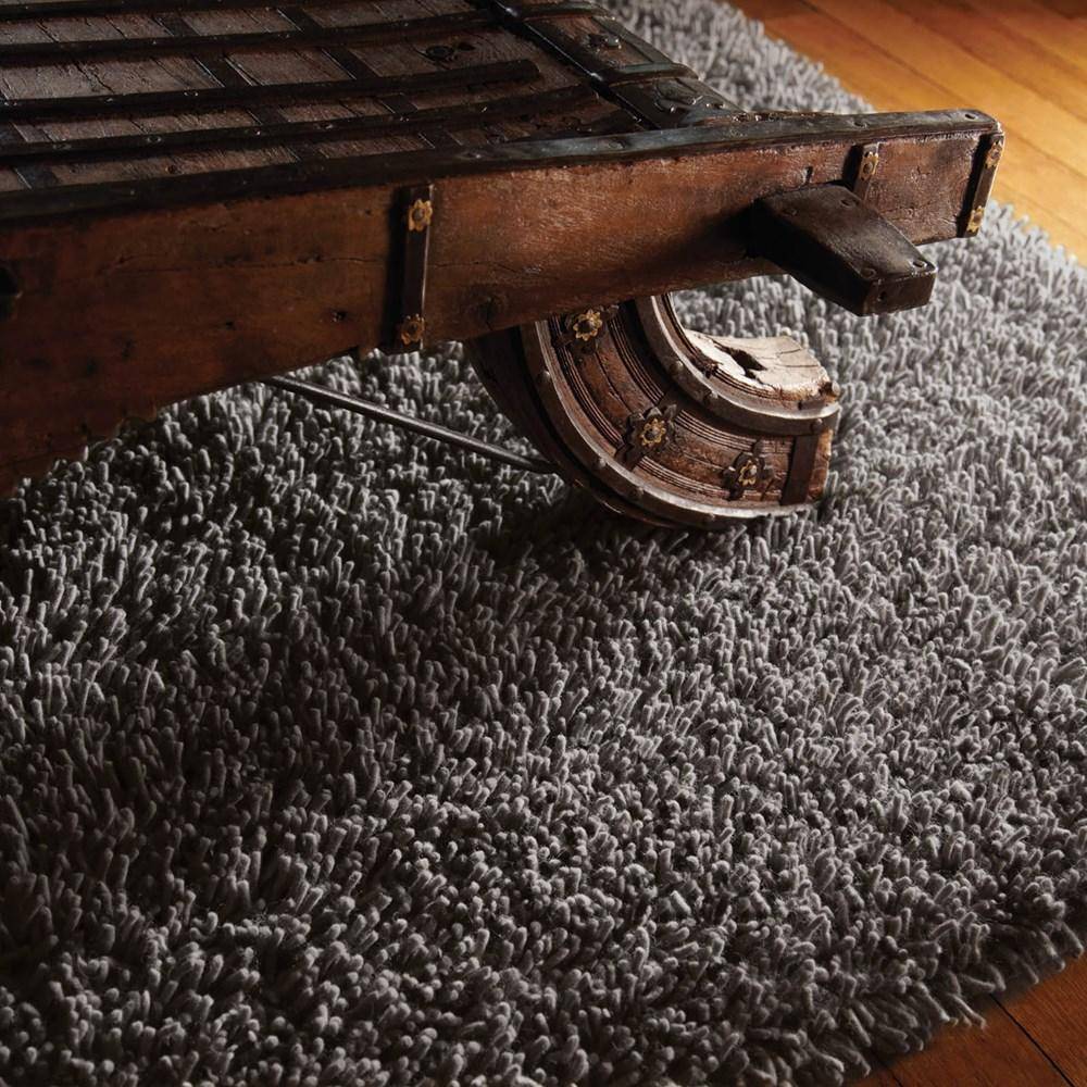 Hug Rug Fossil Shaggy Wool Grey
