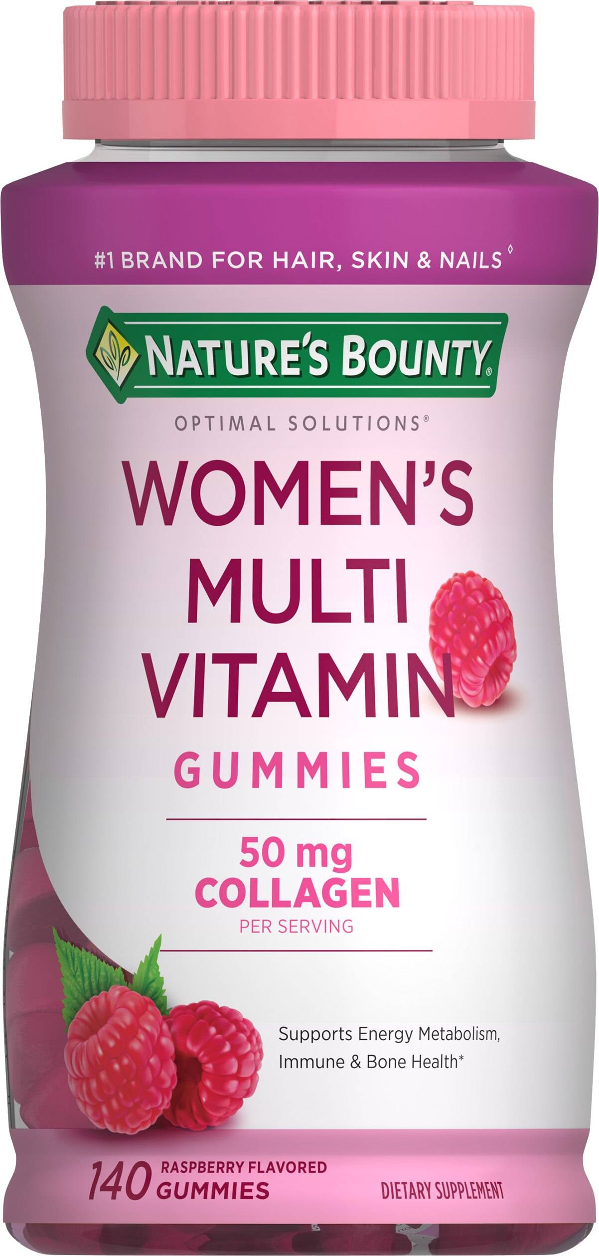 Nature's Bounty Multivitamin Gummies 140 Raspberry
