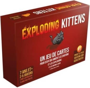 Asmodee Kartenspiele Exploding Kittens Rouge