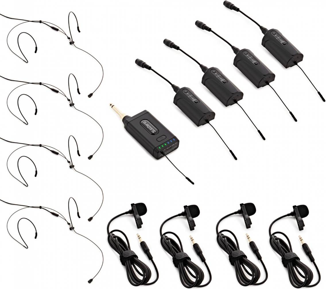 SubZero SubZero VOXLINK-Compact, Quad Lav/Headset Wireless Microphone System