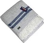 Tweedmill Textiles Pure Wool Fishbone Blankets Blue