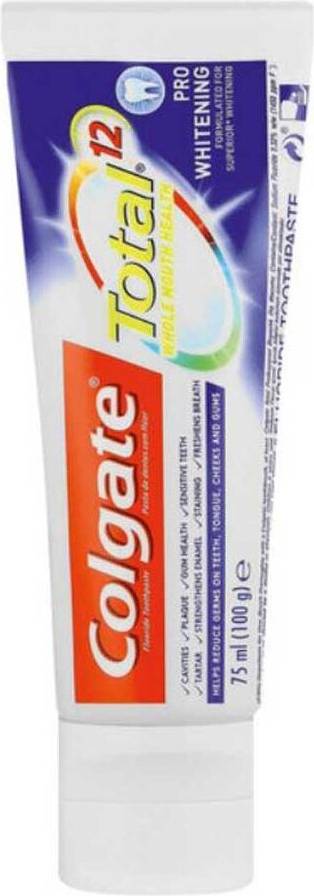 Colgate total whitening Colgate Total Pro Whitening Toothpaste 75ml