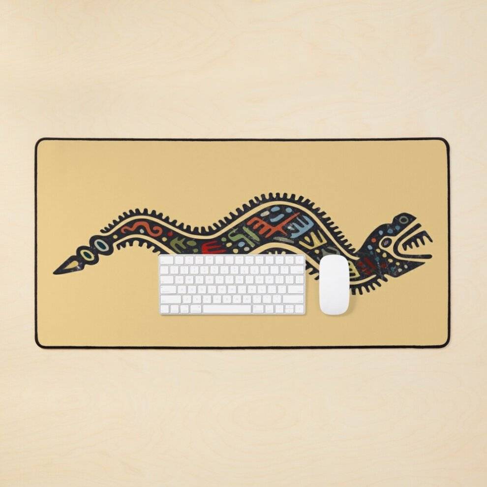 BearLad Mat Maya Aztec Inca Empire Snake Drawing