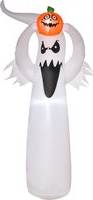 Homcom 6ft 1.8m LED Halloween Inflatable Floating Ghost Pumpkin