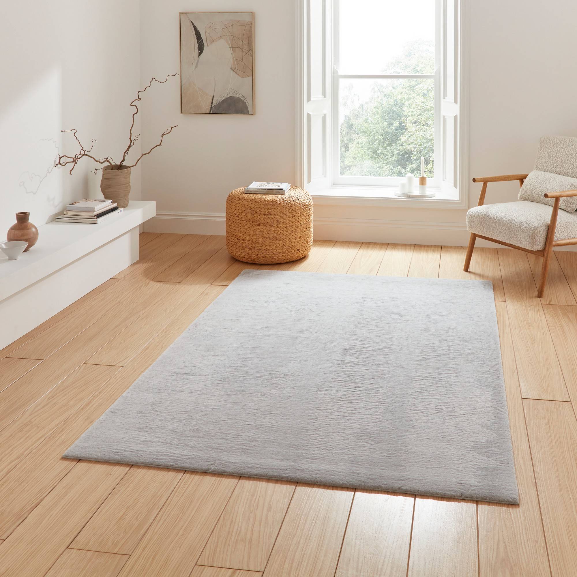 Think Rugs Snug Rug Modern Grey