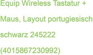 Equip Wireless Keyboard & Mouse PT Layout