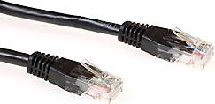 ACT Black 0.5 U/UTP CAT6 patch RJ45 0.5m