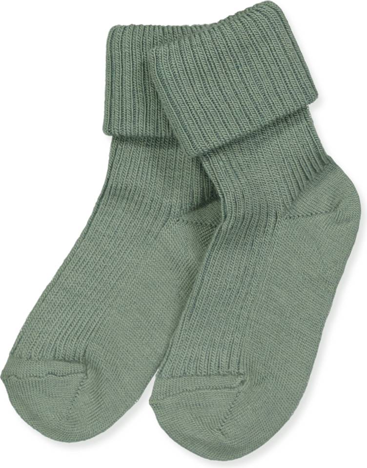 mp Denmark Wool Rib Baby Socks - Lily Pad