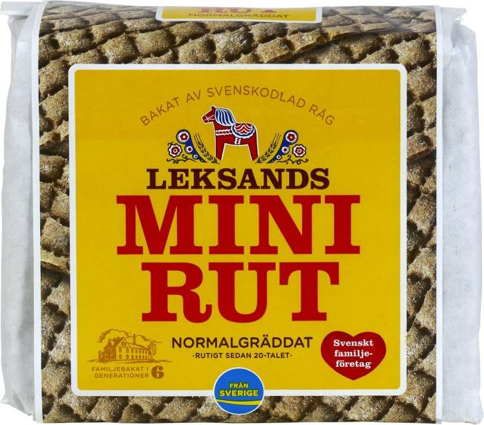 Leksands Knäckebröd Mini-Rut Normalgräddad 200g