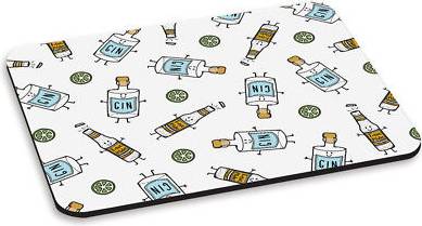 Gift Base Gin And Tonic Pattern Mouse Mat