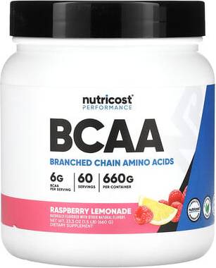Nutricost Performance BCAA Raspberry Lemonade 1.5 lb