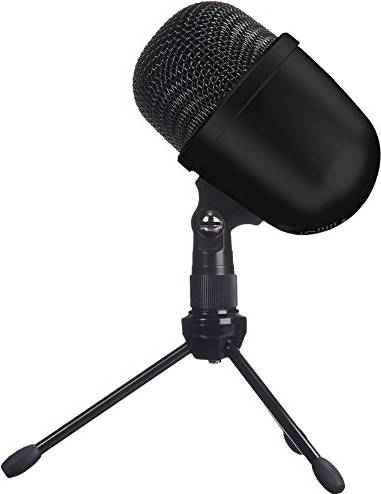 Amazon Basics Desktop Mini Condenser Microphone Black