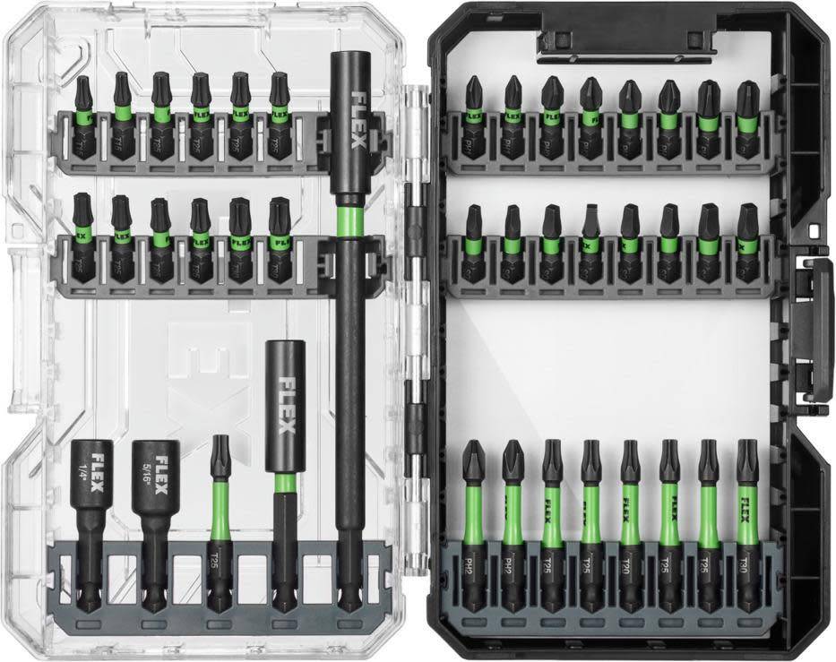 Impact driver and drill set Flex 41 Pc. Impact Driver Bit Set