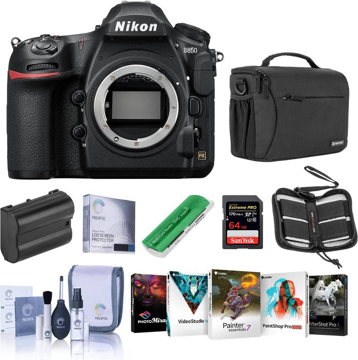 D850 Nikon D850 DSLR Camera With Free PC Accessory Bundle
