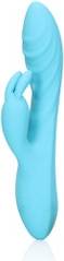 Loveline: Ribbed Ultra Soft Silicone Rabbit Vibrator