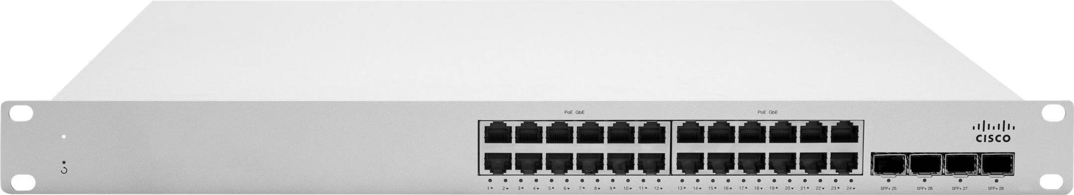 Cisco Meraki MS225-24P PoE+ Stackable Switch