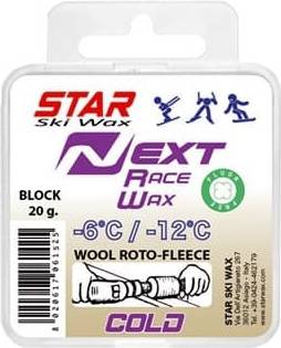 Paraffin Star Next Racewax Block 20g wool Roto Fleece